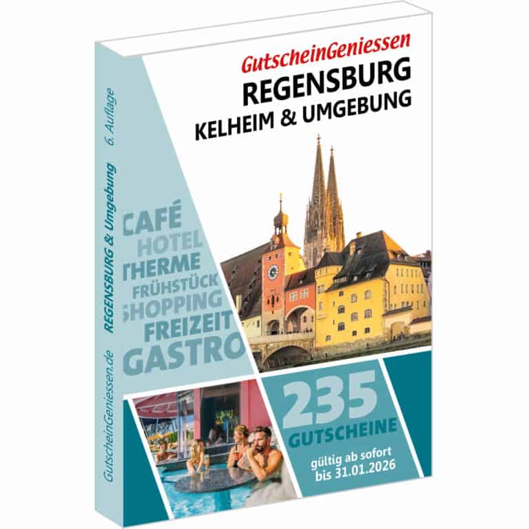  Gutscheinbuch Regensburg 2025 - GutscheinGeniessen Motiv 