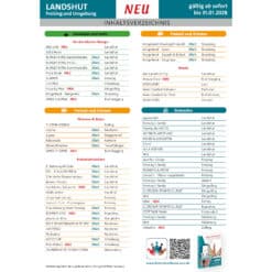Gutscheinbuch Landshut-Freising 2027 Inhaltsverzeichnis